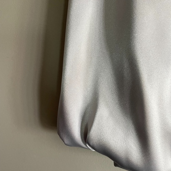 Silver Strapless Sequin Party Dress - Picture 7 of 10